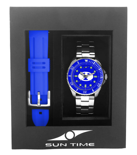 Brigham Young Univ. Cougars Men's Contender Watch Gift Set