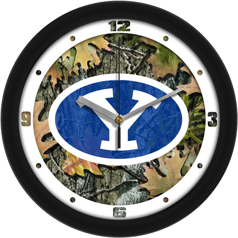 Brigham Young Univ. Cougars - Camo Wall Clock