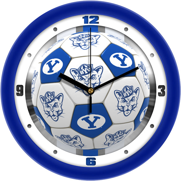 Brigham Young Univ. Cougars - Soccer Wall Clock