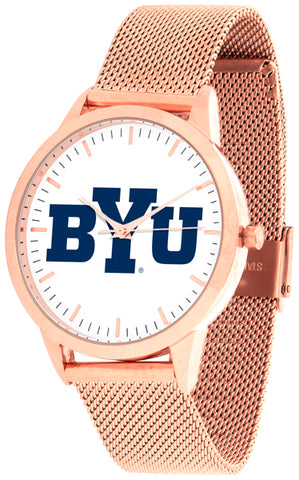 Brigham Young Univ. Cougars - Mesh Statement Watch - Rose Band