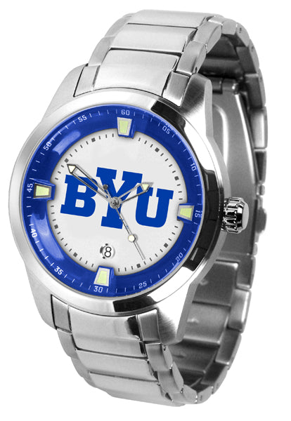 Brigham Young Univ. Cougars - Men's Titan Steel Watch