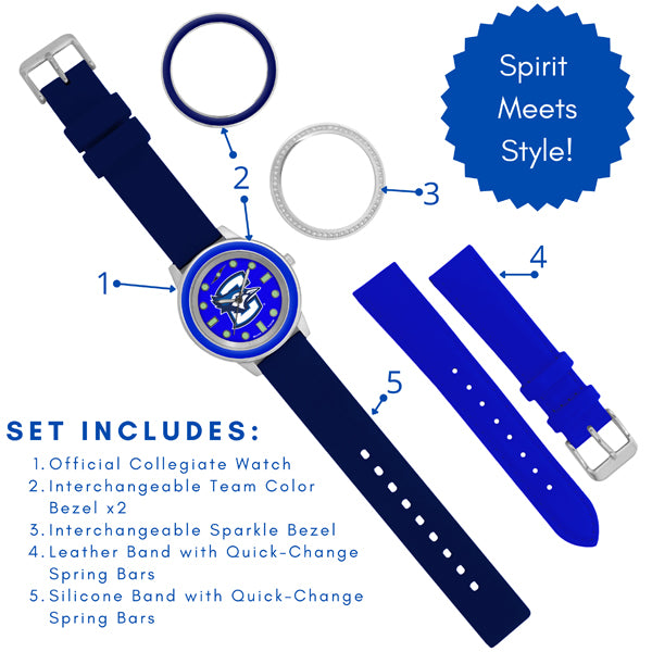 Creighton University Bluejays Unisex Colors Watch Gift Set