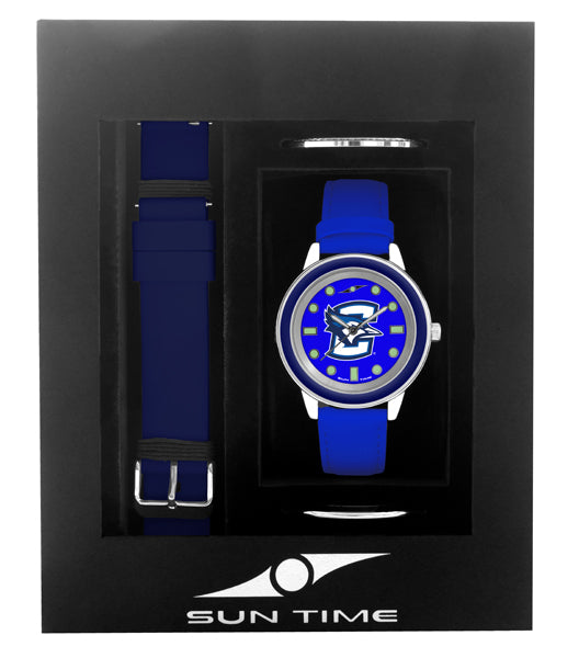 Creighton University Bluejays Unisex Colors Watch Gift Set