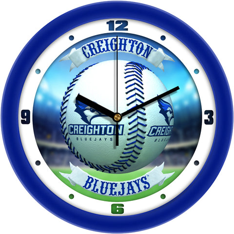 Creighton University Bluejays - Home Run Wall Clock