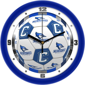 Creighton University Bluejays - Soccer Wall Clock