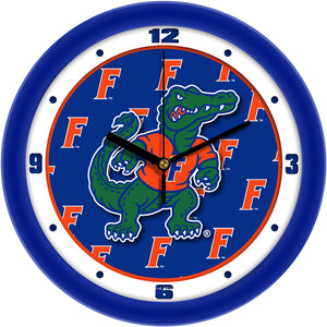 Florida Gators Team Spirit Wall Clock 2 - Silent Non-Ticking Movement