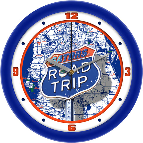 Florida Gators Wall Clock - College Road Trip - 11.5" Diameter - Quiet Silent-Sweep