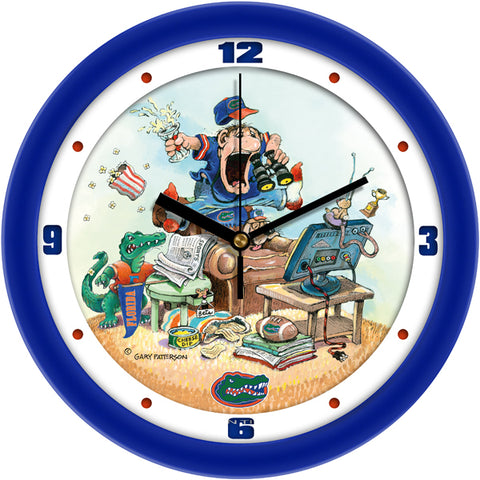 Florida Gators The Fan Team Wall Clock Art by Gary Patterson