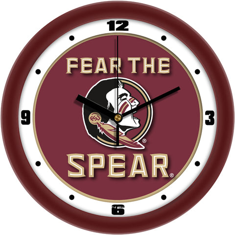 Florida State Seminoles Team Spirit Wall Clock 1 - Silent Non-Ticking Movement