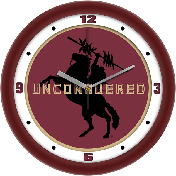 Florida State Seminoles Mascot Wall Clock, 11.5" with Non Ticking Silent Movement