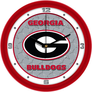 Georgia Bulldogs Team Spirit Wall Clock 1 - Silent Non-Ticking Movement