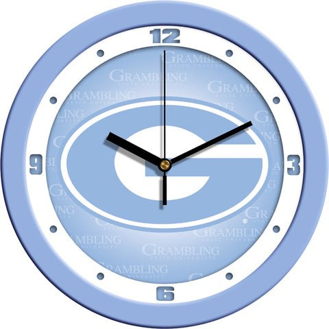 Grambling State University Tigers - Baby Blue Wall Clock