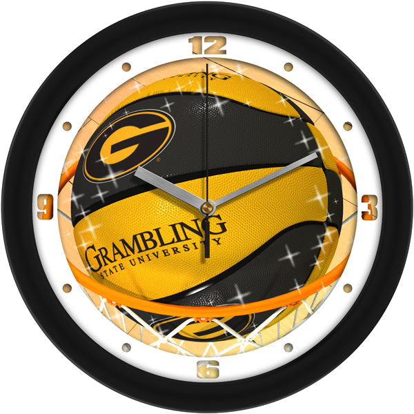 Grambling State University Tigers - Slam Dunk Wall Clock