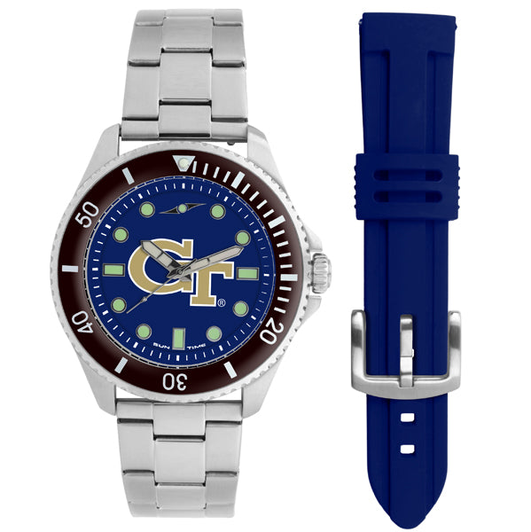 Georgia Tech Yellow Jackets Men's Contender Watch Gift Set