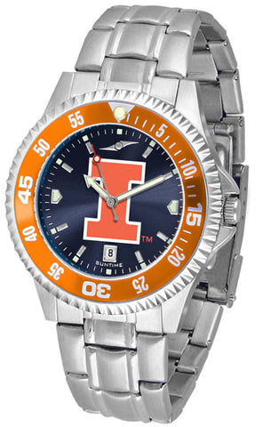 Illinois Fighting Illini - Competitor Steel AnoChrome  -  Color Bezel