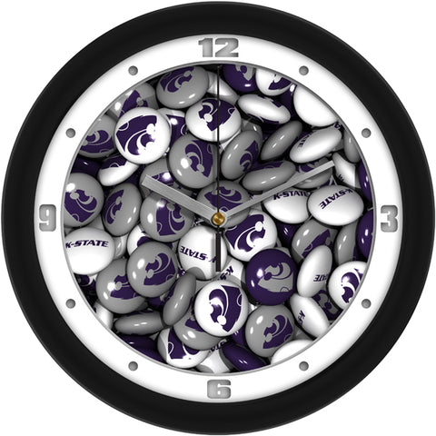 Kansas State Wildcats - Candy Wall Clock