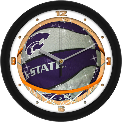 Kansas State Wildcats - Slam Dunk Wall Clock