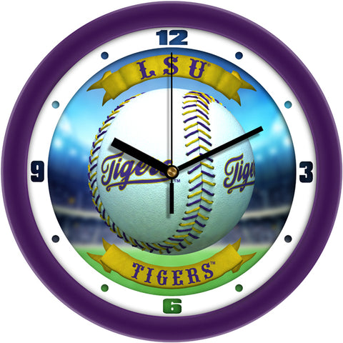 LSU Tigers - Home Run Wall Clock