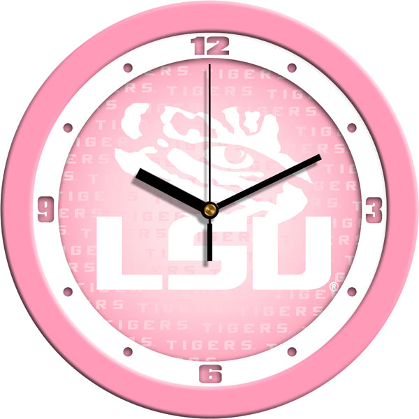 LSU Tigers - Pink Wall Clock