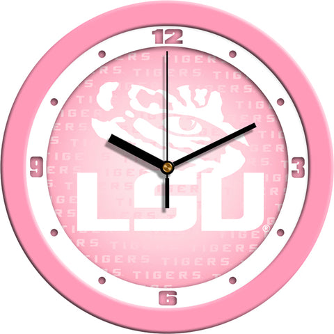 LSU Tigers - Pink Wall Clock