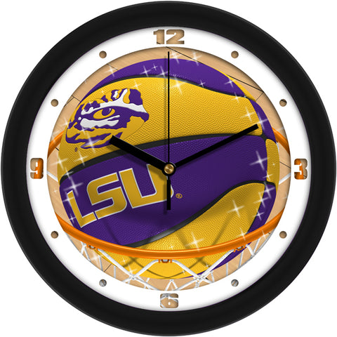 LSU Tigers - Slam Dunk Wall Clock