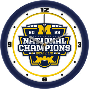Michigan Wolverines 2023 Champions Traditional Wall Clock