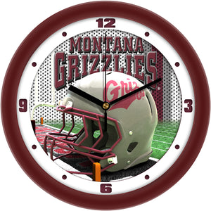 Montana Grizzlies - Football Helmet Wall Clock