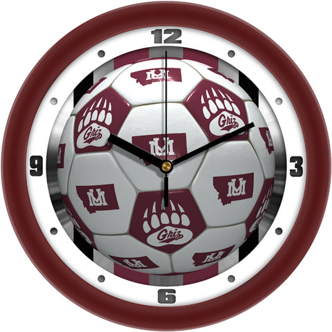 Montana Grizzlies - Soccer Wall Clock