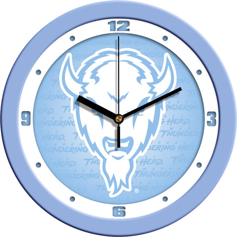 Marshall University Thundering Herd - Baby Blue Wall Clock