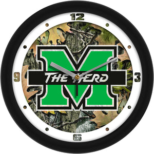 Marshall University Thundering Herd - Camo Wall Clock