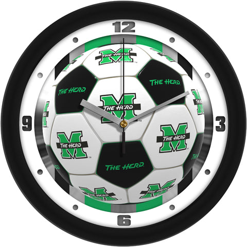 Marshall University Thundering Herd - Soccer Wall Clock