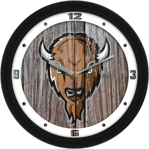 Marshall University Thundering Herd - Weathered Wood Wall Clock