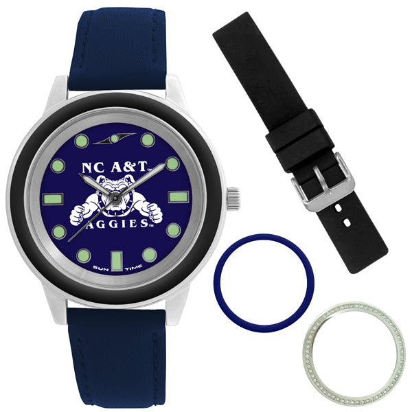 North Carolina A&T Aggies Colors Watch Gift Set