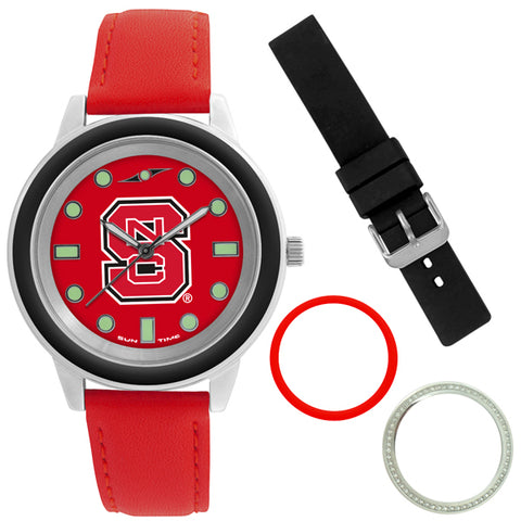 NC State Wolfpack Colors Watch Gift Set