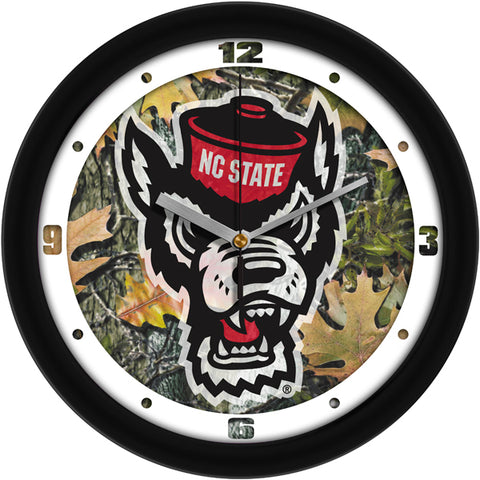 NC State Wolfpack - Camo Wall Clock