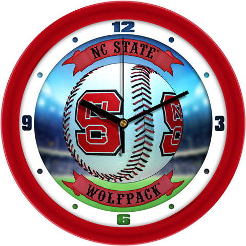 NC State Wolfpack - Home Run Wall Clock