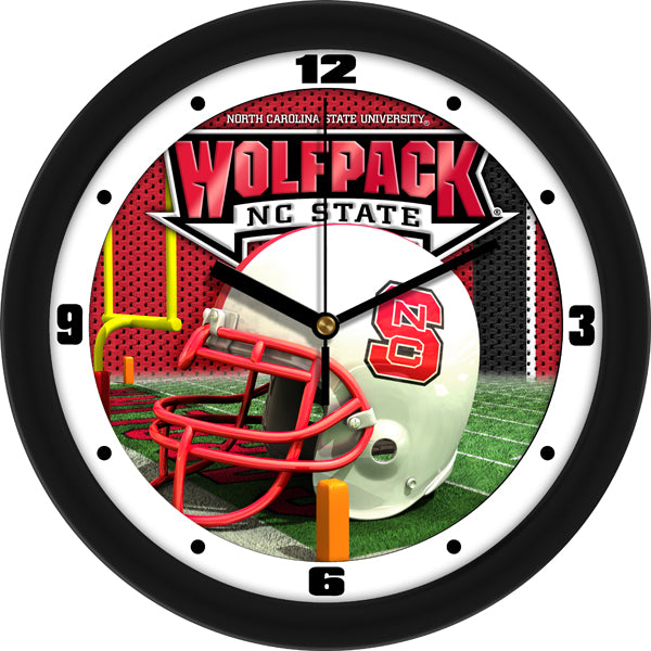 NC State Wolfpack - Football Helmet Wall Clock