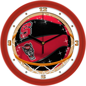 NC State Wolfpack - Slam Dunk Wall Clock