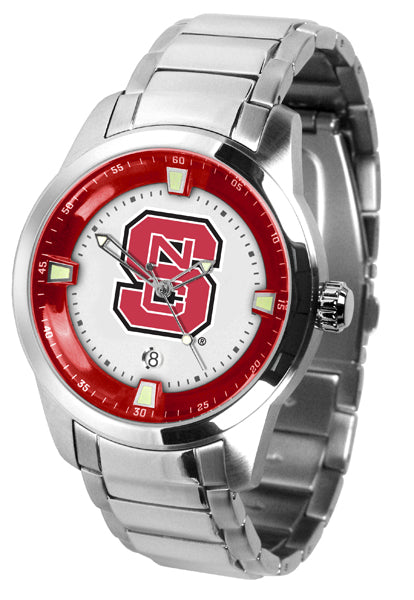 NC State Wolfpack - Men's Titan Steel Watch