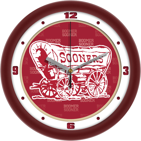 Oklahoma Sooners Mascot Wall Clock, 11.5" with Non Ticking Silent Movement