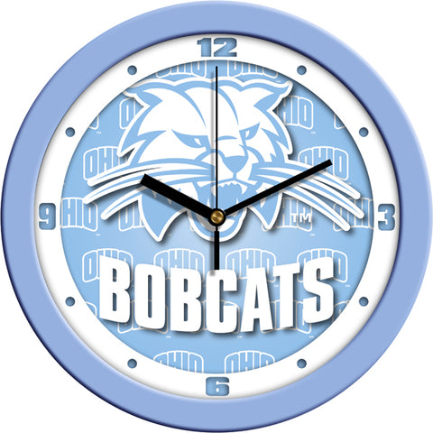 Ohio University Bobcats Baby Blue 11.5" Wall Clock with Silent Sweep