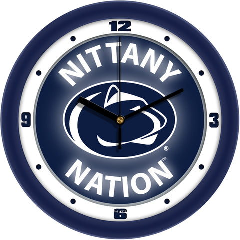 Penn State Team Spirit Wall Clock 1 - Silent Non-Ticking Movement