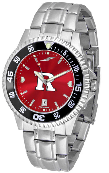 Rutgers Scarlet Knights - Competitor Steel AnoChrome  -  Color Bezel