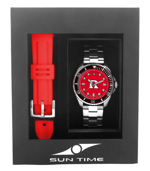 Rutgers Scarlet Knights Men's Contender Watch Gift Set