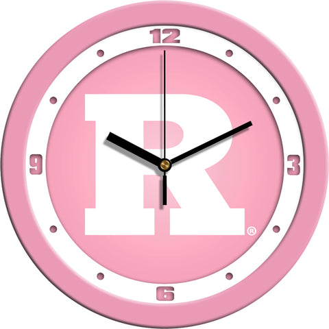 Rutgers Scarlet Knights - Pink Wall Clock