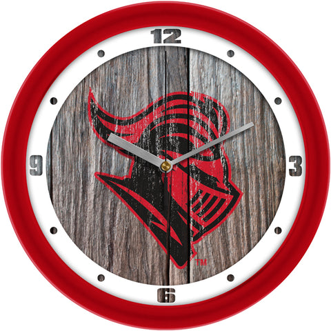 Rutgers Scarlet Knights - Weathered Wood Wall Clock