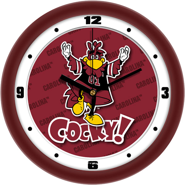 South Carolina Gamecocks Team Spirit Wall Clock 2 - Silent Non-Ticking Movement