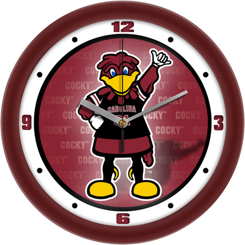 South Carolina Gamecocks Mascot Wall Clock, 11.5" with Non Ticking Silent Movement