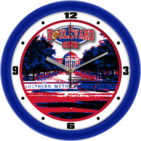 SMU Mustangs The Boulevard Wall Clock 11.5"