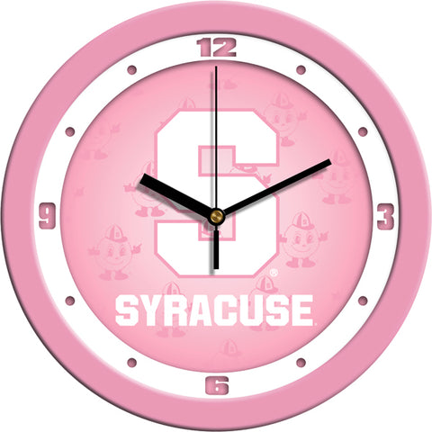 Syracuse Orange - Pink Wall Clock